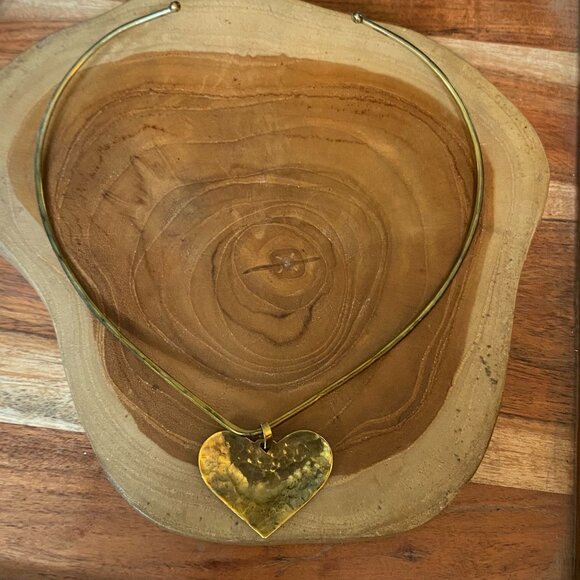 RETIRED Jeep Collins Necklace, Brass and Sterling Silver - Picture 4 of 4